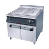 Jiast high-power electric fryer commercial vertical stall gas double-cylinder double-screen large-capacity deep fryer with cabinet base Item Picture